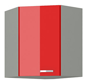 Dulap superior de bucătărie, de colț Roslyn 58 x 58 GN 72 1F (roșu + gri)