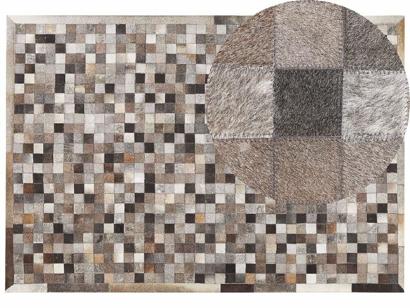 Covor 160x230 cm ALUMUR (patchwork maro)