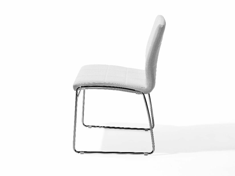 Set 2 buc. scaune pentru sufragerie Kirk (alb)