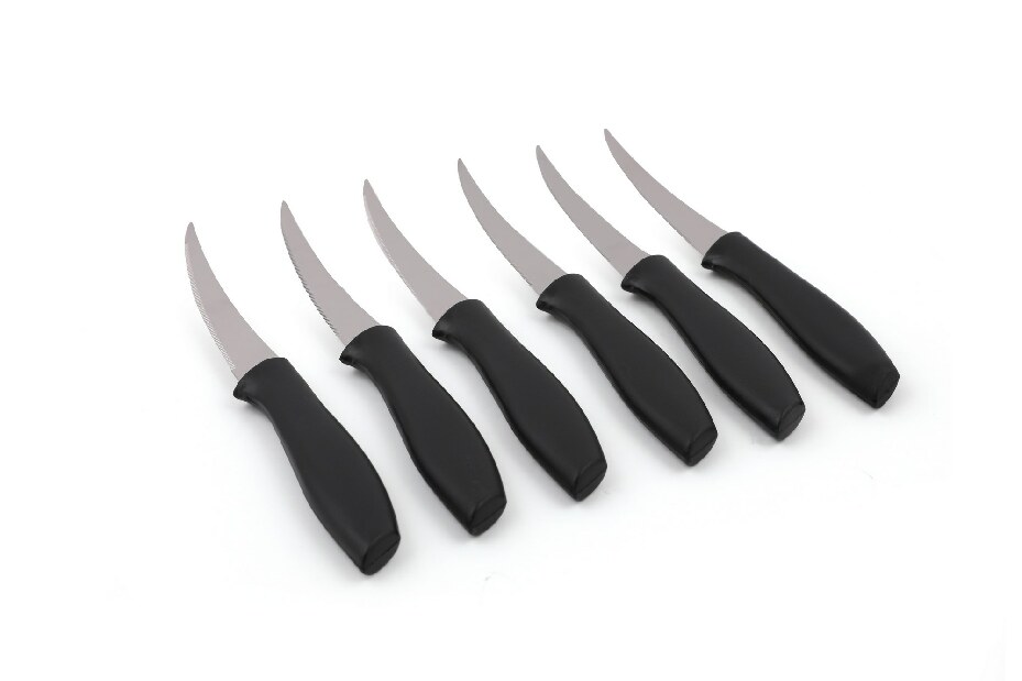 Set cuțite (6 buc.) Magna (Negru + argintiu