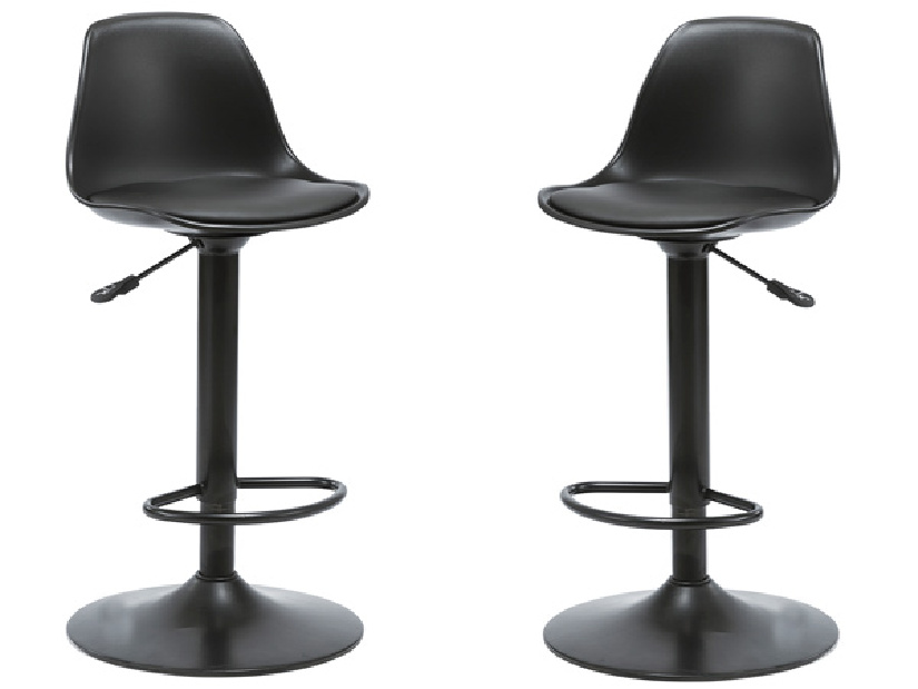 Set buc. scaune tip bar Dobie (negru) *resigilat