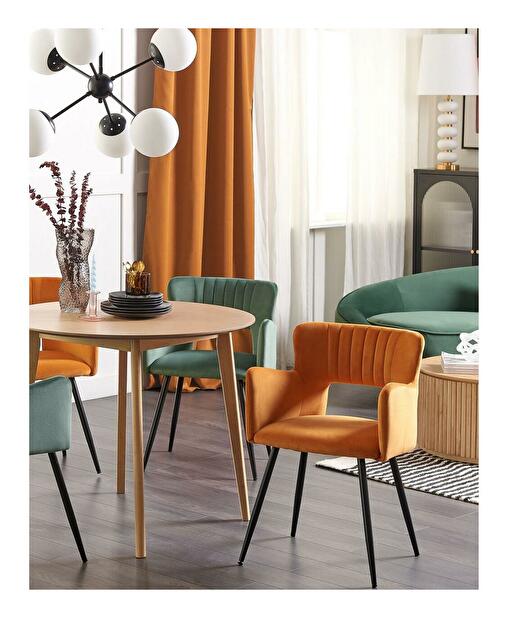 Set 2 buc scaune de sufragerie Shelba (portocaliu) 