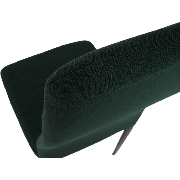 Scaun de sufragerie Collort nova (smaragd + negru)