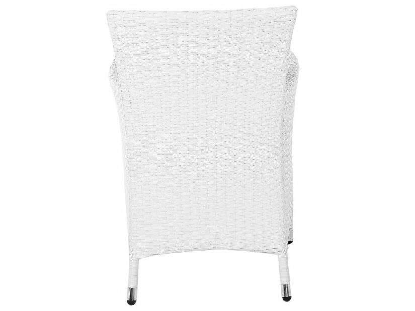 Set 2 buc. scaune de grădină TALIAN (poliratan) (alb)