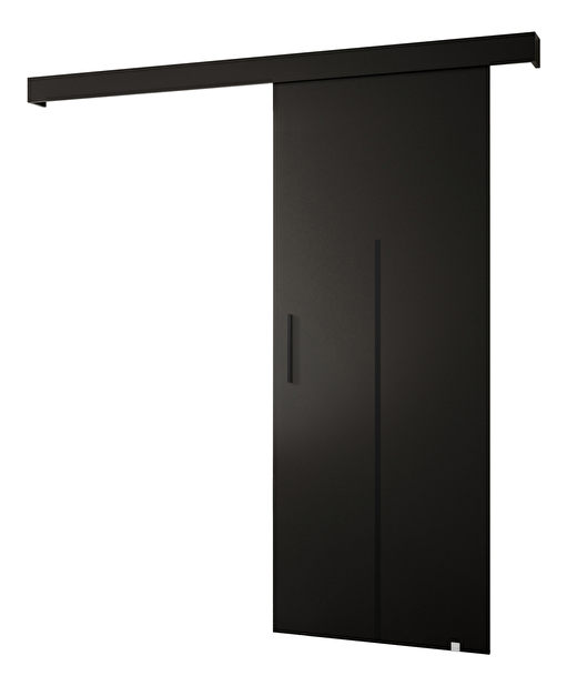 Uși culisante 90 cm Sharlene X (negru mat + negru mat + negru)