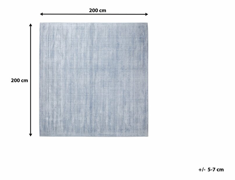 Covor 200x200 cm Gari (albastru deschis)