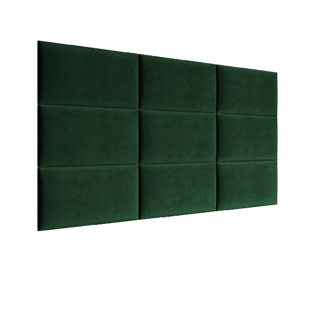 Panou de perete tapițat Pazara 60x30 (piele ecologică soft 017 (Alb)
