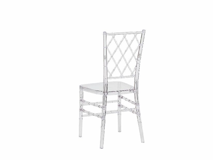 Set 2 buc. scaune de sufragerie CLARO (transparent) *vânzare stoc