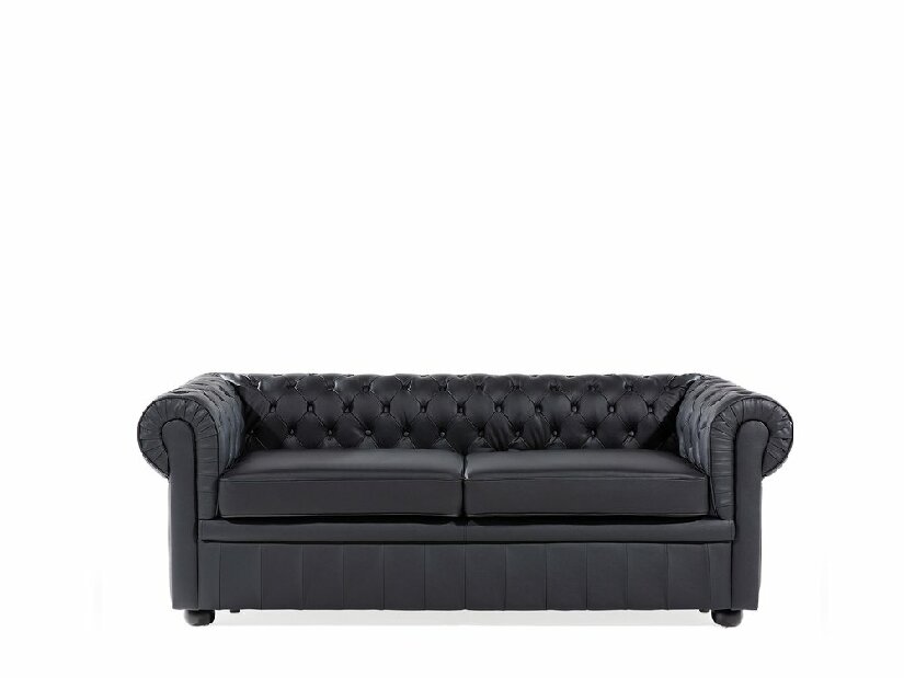 Canapea 3 locuri din piele Chichester (negru) 