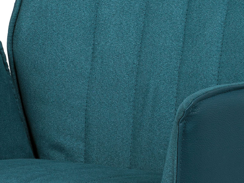 Scaun de sufragerie Hagga-399-BLUE2 (Petroleu albastru + Negru)