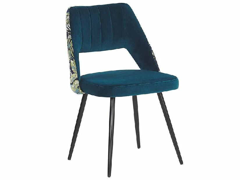 Set 2 buc. scaune de sufragerie ASHLEY (albastru)