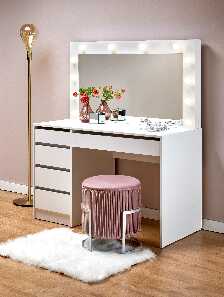 Masă de toaletă Heliconia (Alb) (cu oglindă)