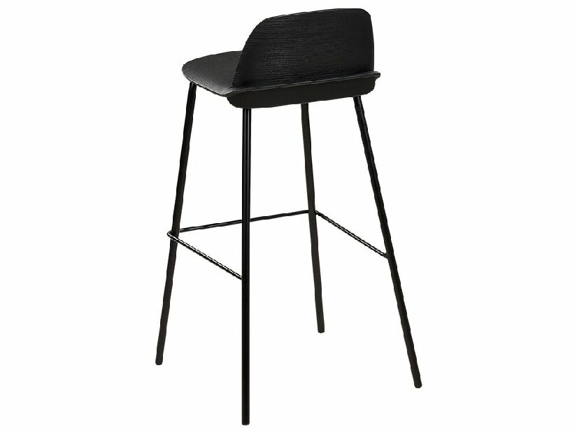 Set 4 buc scaune tip bar Morza (negru)