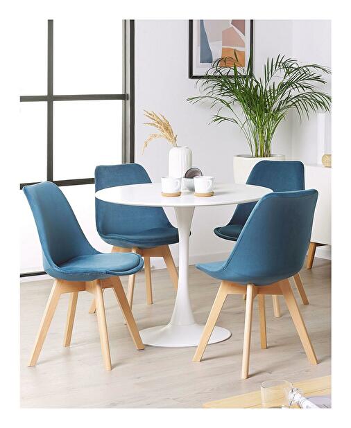 Set 2 buc. scaune pentru sufragerie DOHA II (plastic) (albastru)
