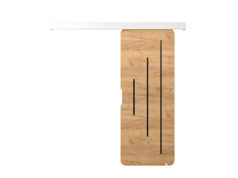 Uși culisante Oneil Y (Stejar craft auriu + alb mat)