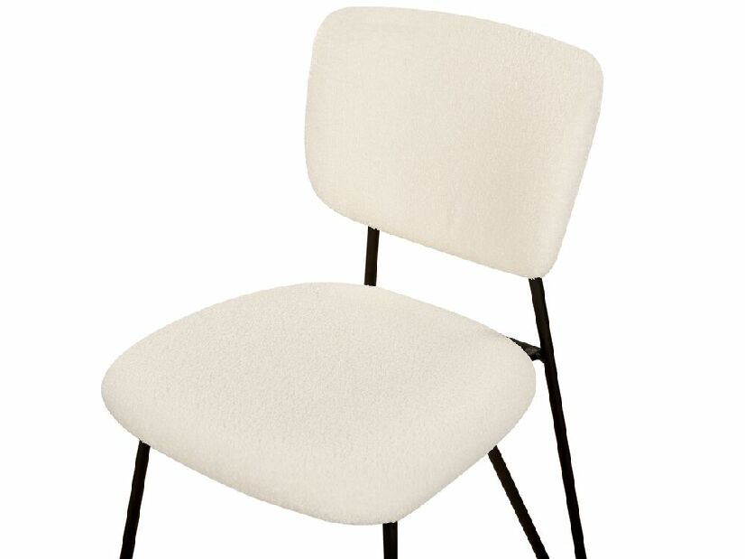 Set 2 buc scaune de sufragerie Nelza (alb)