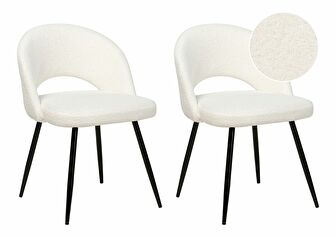Set 2 buc scaune de sufragerie Onaza (alb)