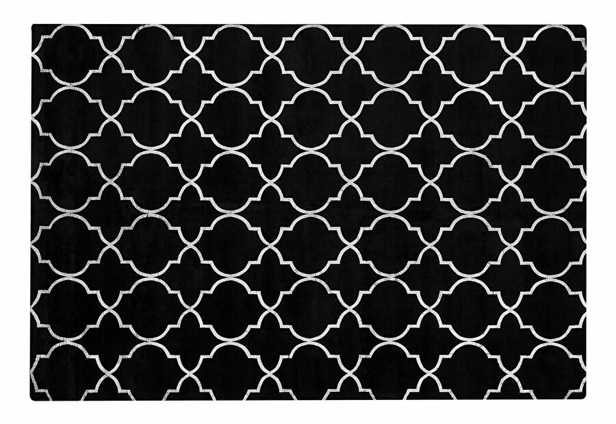 Covor 140x200 cm YOLK (stofă) (negru)