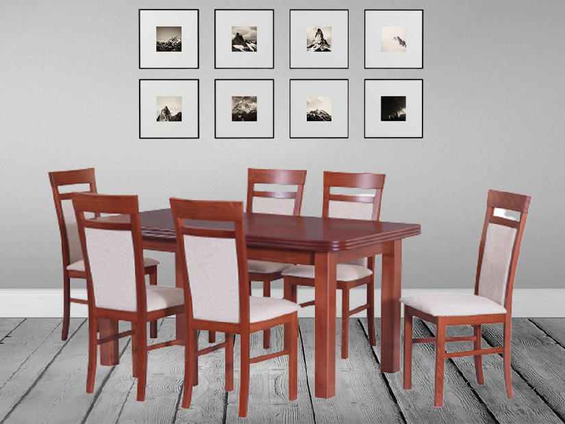 Set masă scaune pentru sufragerie Alchos (pentru 6 până la 8 persoane)