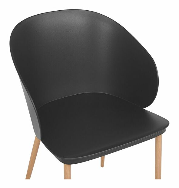 Set 2 buc. scaune de sufragerie BALAK (negru)