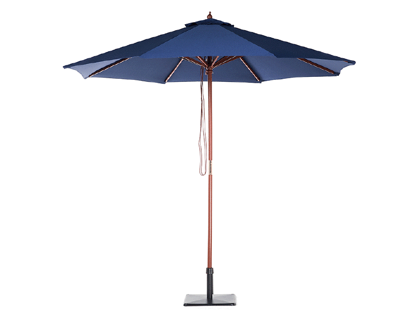 Umbrelă de grădină 270 cm TRATORIA II (lemn) (albastru marin)