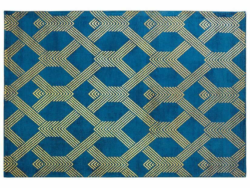 Covor 160x230 cm VESKE (stofă) (albastru)