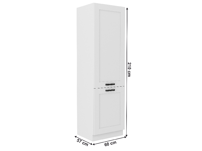 Dulap pentru frigider încorporat Lesana 1 (alb) 60 LO-210 2F 