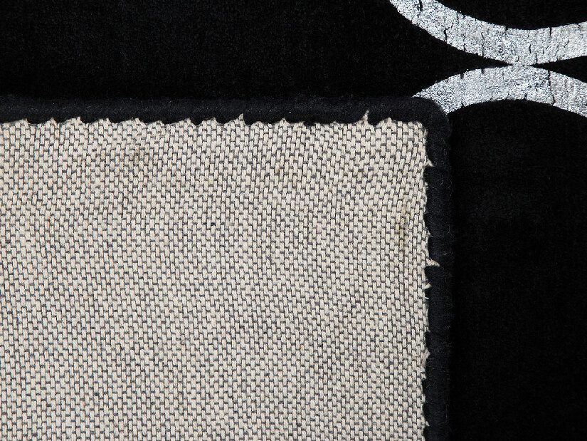 Covor 80x150 cm YOLK (stofă) (negru)