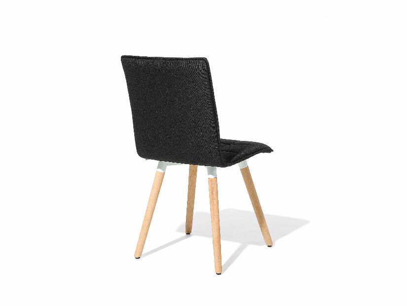 Set 2 buc. scaune pentru sufragerie Berken (negru)
