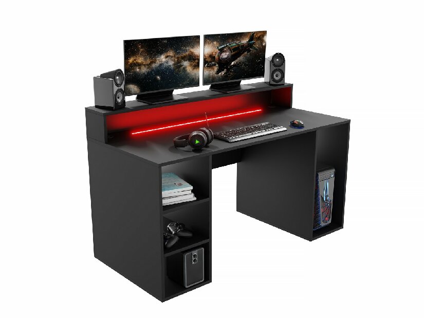 Masă PC gaming Endechor (Negru)