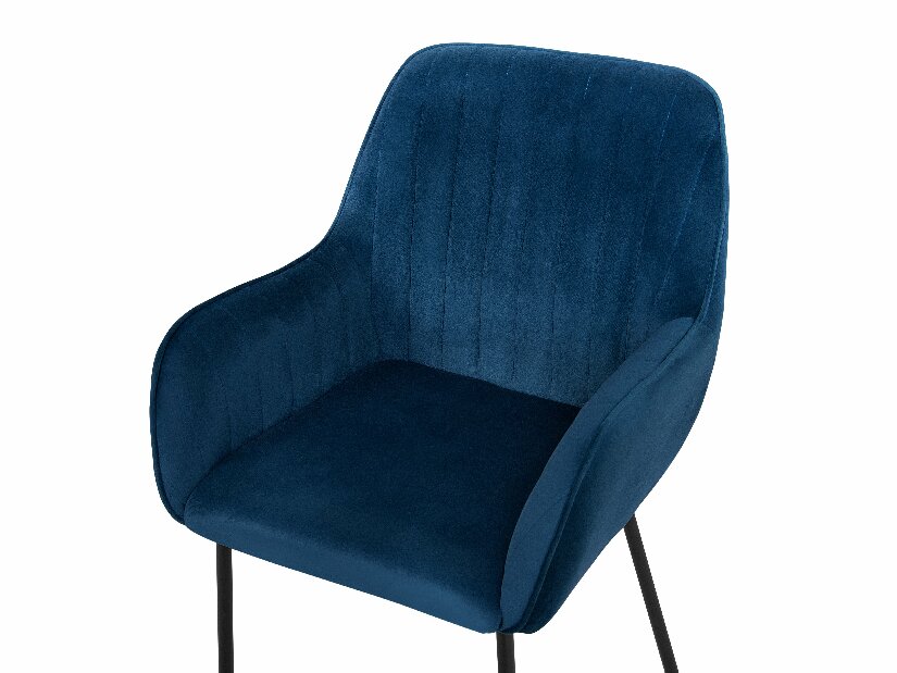 Set 2 buc. scaune pentru sufragerie Wolton (albastru marin)