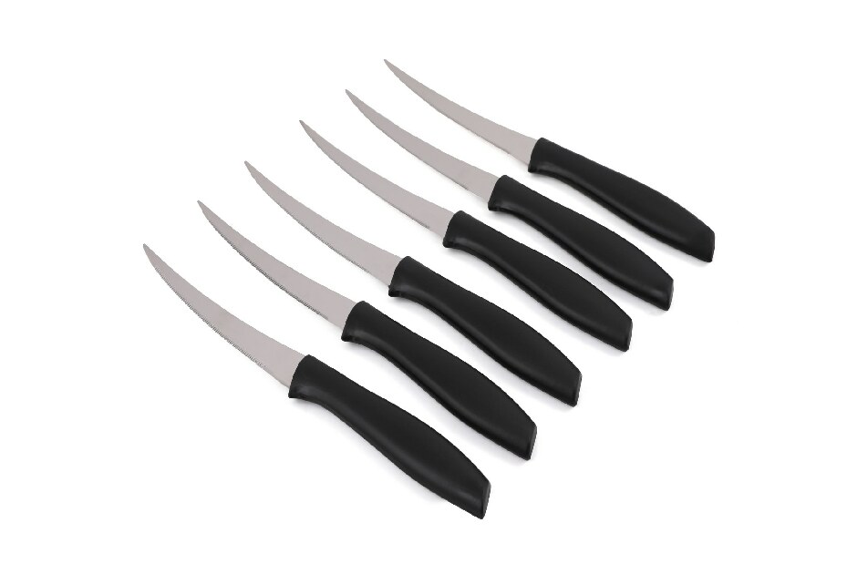 Set cuțite (6 buc.) Magna (Negru + argintiu