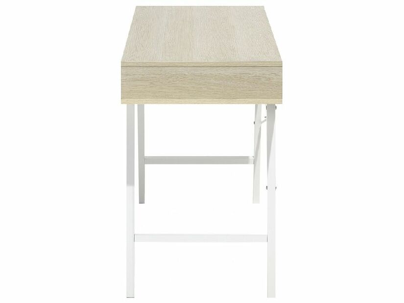 Set mobilier birou Jenza (Alb + lemn deschis)