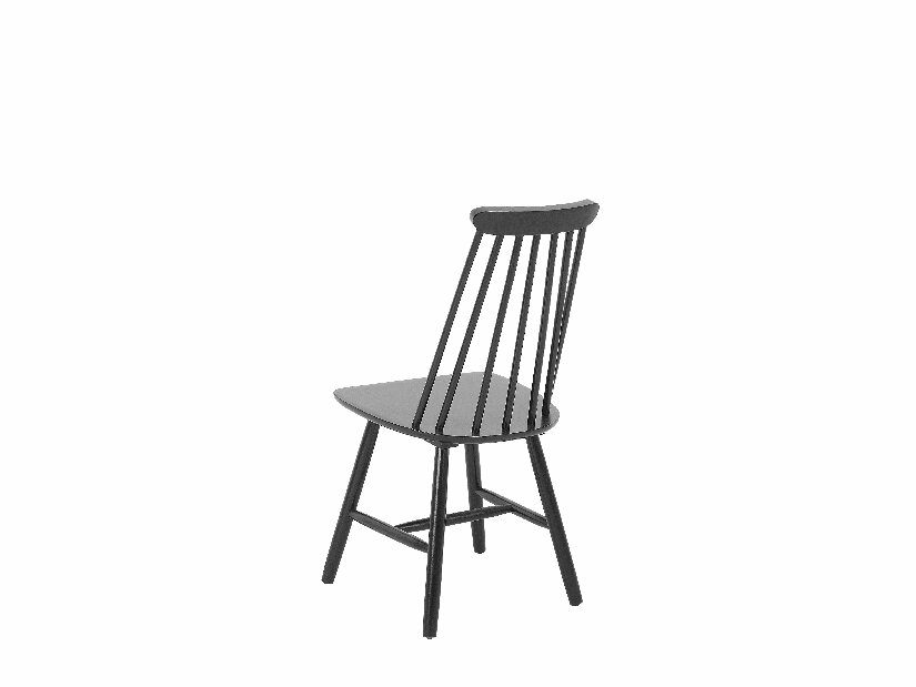 Set 2 buc. scaune pentru sufragerie Burank (negru)