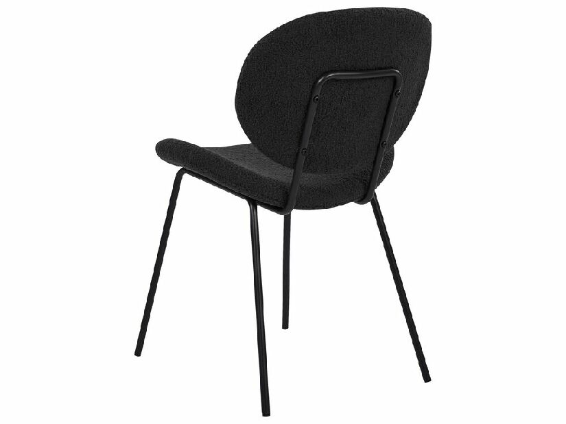 Set 2 buc scaune de sufragerie Luaza (negru)