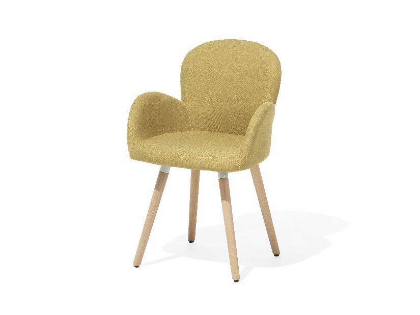 Set 2 buc. scaune pentru sufragerie Broville (galben)
