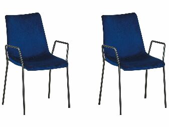 Set 2 buc. scaune sufragerie JERSO (albastru)