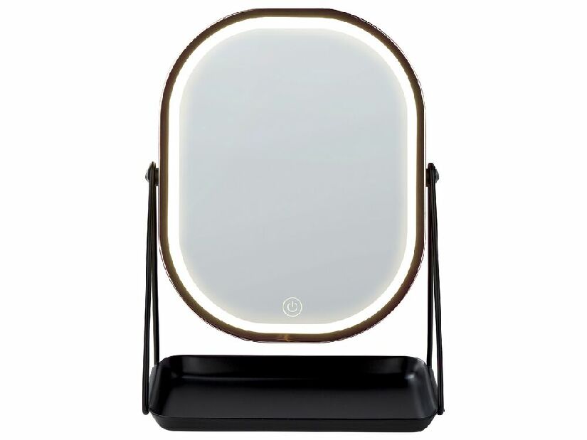 Oglindă cosmetică Dinora (rozauriu) (cu iluminat LED)