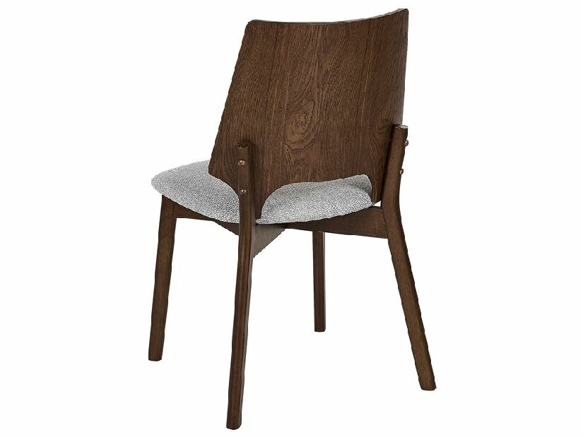 Set 2 buc scaun tip bar Abie (lemn închis)