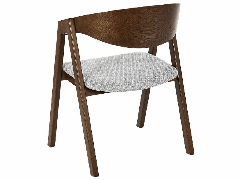 Set 2 buc scaune de sufragerie Yugo (lemn închis) 