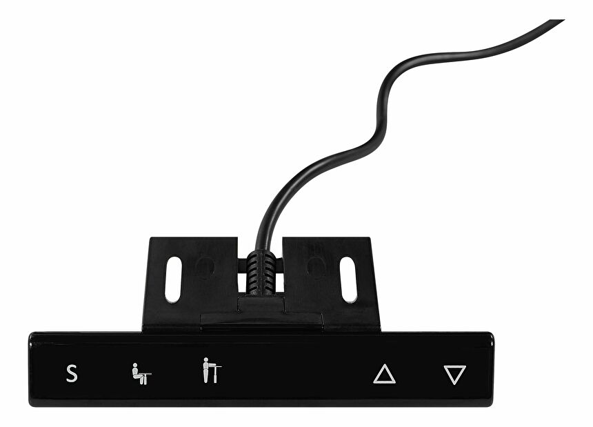 Masă de scris DESIRA II (160x72 cm) (negru) (electric reglabil)