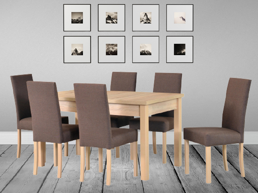 Set masă scaune pentru sufragerie Exalos (pentru 6 până la 8 persoane)