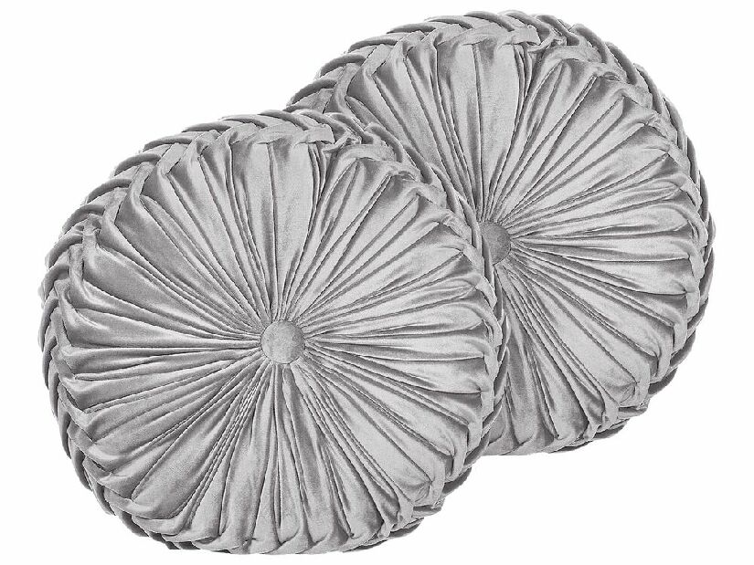 Set 2 buc perne decorative ⌀ 40 cm Udy (gri)