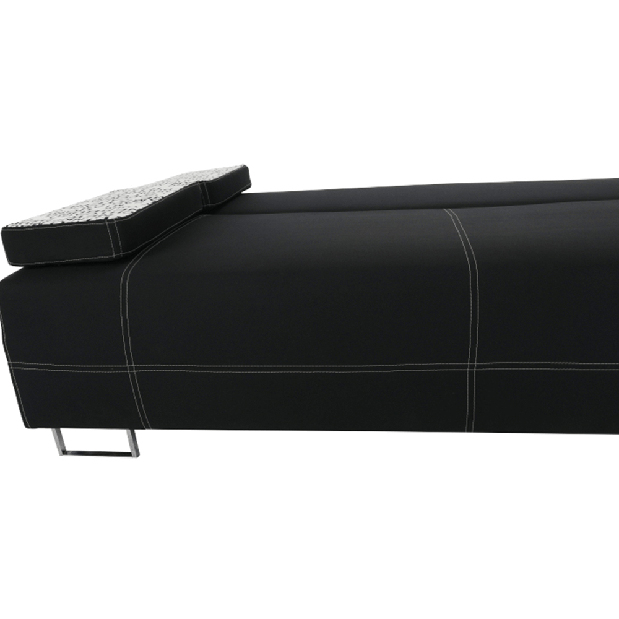 Canapea trei locuri- Tempo Kondela (savana negru + motiv) *resigilate