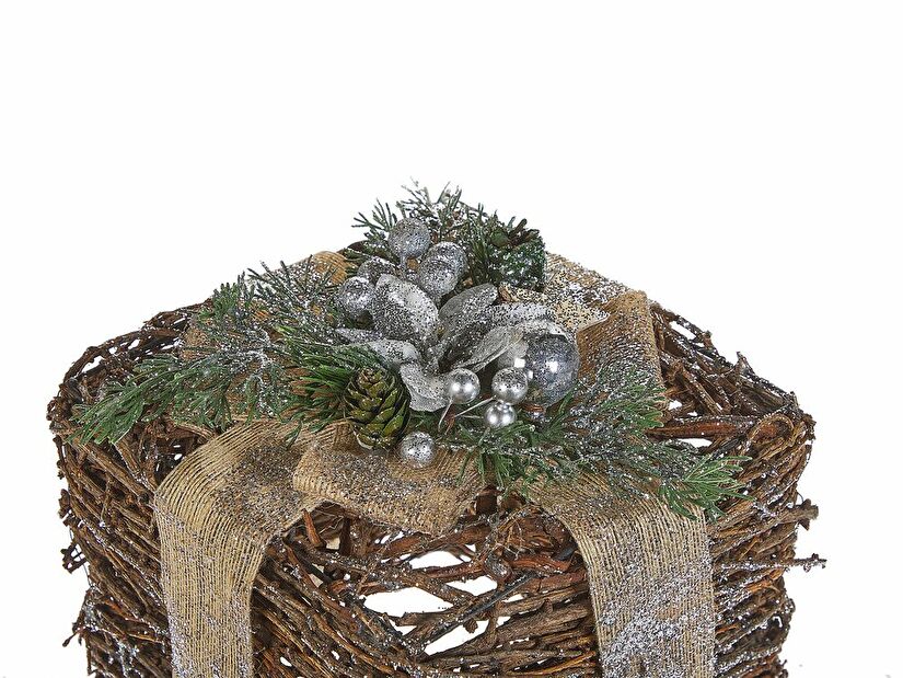 Set 2 buc. decorații de Crăciun IRNEA (argintiu)