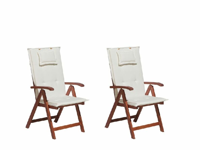 Set 6 buc. scaune grădină TRATORIA (roșu închis + alb)