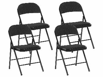 Set 4 buc. scaune de sufragerie SARPO (negru)