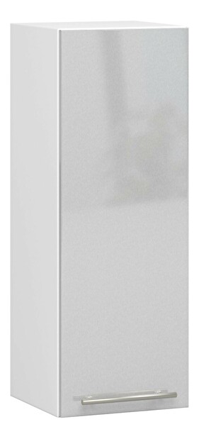 Dulap superior de bucătărie Ozara W30 H720 (alb + metalic lucios)