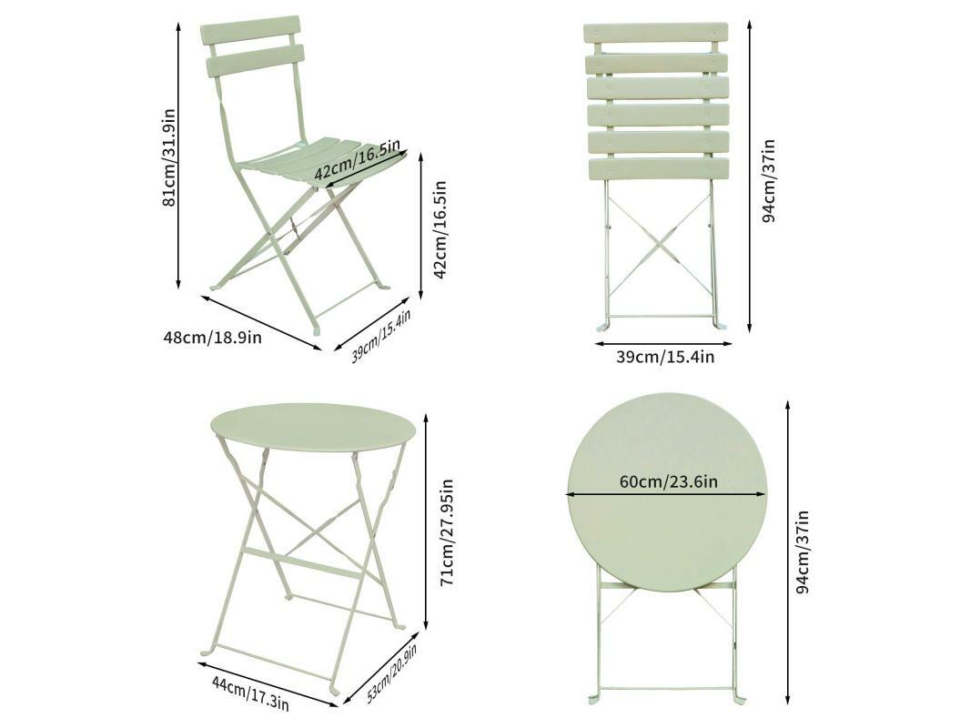 Set mobilier balcon Orosi (verde)