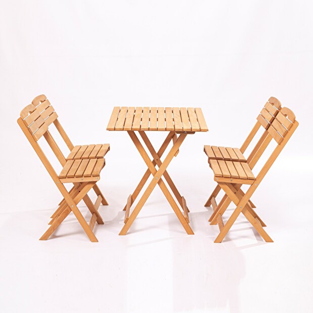 Set masă scaune de grădină (5 buc) Maxwell (maro)
